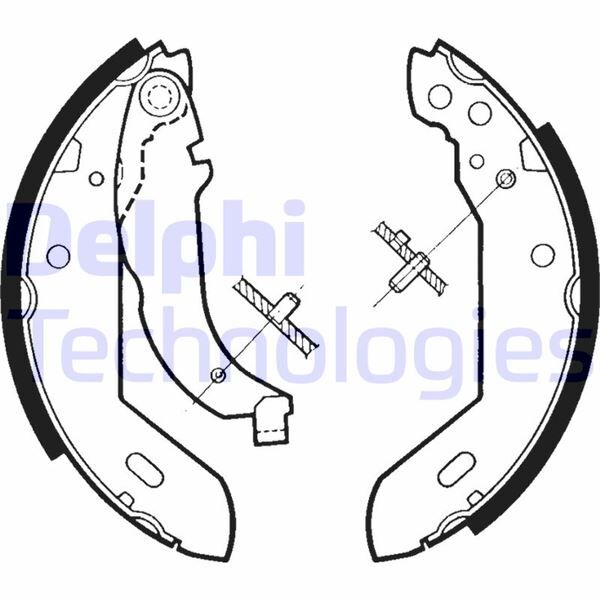 DELPHI LS1329 ARKA PABUÇ BALATA XSARA 97-05 205 83-94 306 93-01 309 89-93 ZX 93.97 GS8510 180x32
