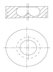 MAHLE 081PI00123002 PISTON SEGMAN 84.50mm BMW B37 B47 F10 F20 F30 F40 G20 G30 G22 F32 F34 F36 G32 G11 F48 F15 MINI F54 F55 F56 F57 F60