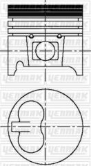 YENMAK 31-04107-000 MOTOR PİSTON SEGMAN STD TUD5. VJX. VJY. VYZ 77.00mm