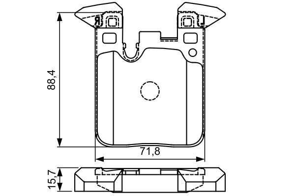 BOSCH 0986495335 FREN BALATASI ARKA BMW F20 F21 F22 F23 F30 F31 F34 F32 F33 F36 M Performance