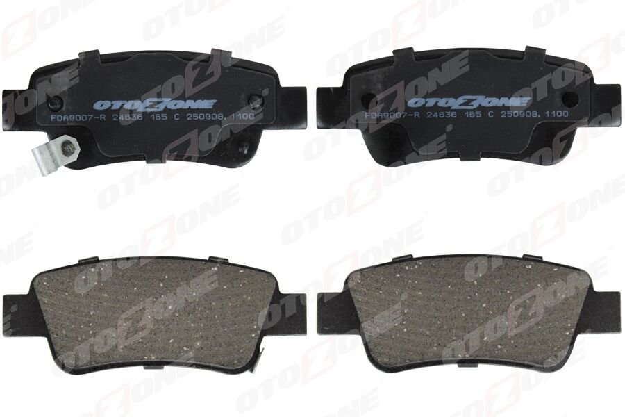 OTOZONE FDA9007-R ARKA FREN BALATA HONDA CR-V 2.2L N22A CTDi dizel RE6 06-> / CR-V 2.0L R20 benzinli RE5 otomatik vite s 07-15 / CR-V 1.6L N16A2 RE6 İ-DTEC dizel 4x2 4x4 13-> - Aşınma ikaz soketli