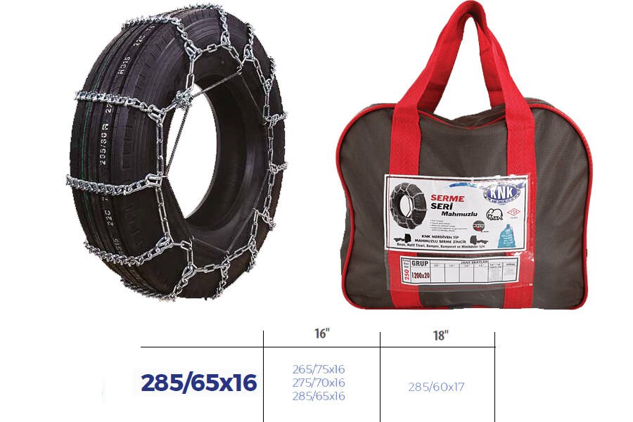 PATİNAJ ZİNCİRİ MİNİBÜS VE KAMYONET SERME 285/65x16 VW VOLT