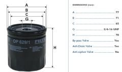 FILTRON FILT OP 629/1 FOCUS/MONDEO/FIESTA/MAZDA YAG FILTRESI (7S7G 6714 AA/1E05-14-302E