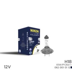 NIKEN 0620010112 NIKEN H18 65W HALOJEN AMPUL PY26d-1 12V