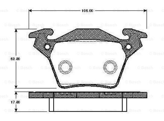OPTIMAL BP-12828 ÖN FREN BALATASI RENAULT MEGANE IV 15> TÜM MOTOR TİPLERİ G:129MM Y:58.4 MM K:18MM
