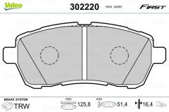 VALEO 9001029 ÖN BALATA FIESTA VI 1.4-1.4TDCİ 1.6 TDCI 08 >SWIFT 10 > JUSTY 07 > MAZDA II 07 > SIRION 08 > FTE KIRMIZI KUTU