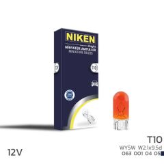 NIKEN 0630010405 NIKEN T10 PARK AMPULU WY5W W2.1x9.5d AMB 12V 10LU
