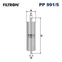 FILTRON PP991.5 YAKIT FİLTRESİ AUDI A6 4G2-4G5 -A6 ALLROAD III 4GH -A7 4GA-GF