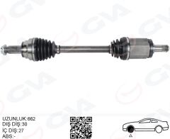 GVA 4499197 KOMPLE AKS ÖN SOL BMW X5 E70 F15 X6 F16 E71 E72 662MM