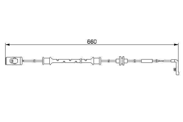 BOSCH 1987474972 FREN BALATA İKAZ FİŞİ AŞINMA KABLOSU VECTRA B 1.6-1.8-2.0-2.2 95-03