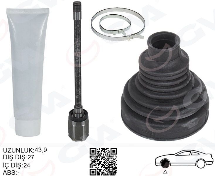 GVA 4499188 AKS MILI ÖN SAĞ BMW X5 E70 X6 E71 E72 SANZIMAN TARAFI UZUNLUK-> 567.5MM