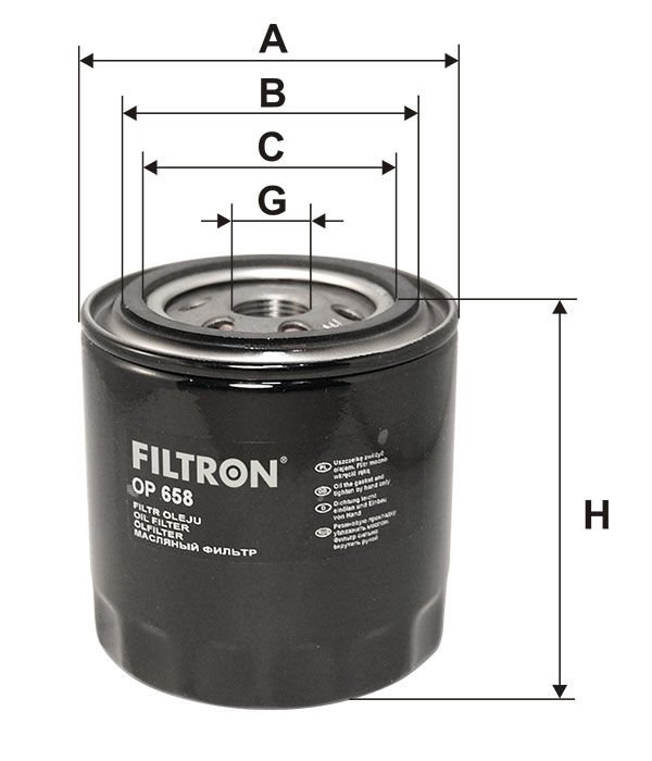 FILTRON FILT OP 658 JEEP CHEROKEE YAG FILTRESI