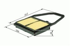 HAVA FİLTRESİ CIVIC VII 1.4-1.6-1.7 ie VTEC- 2.0 Type-R 01-05 TIRNAKLI x