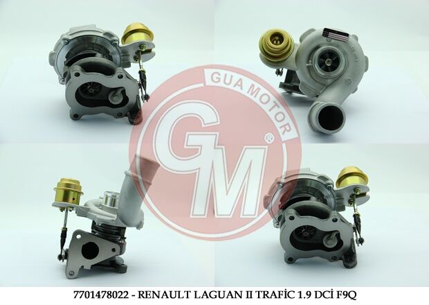 GUA 40416 TURBO ŞARJ RENAULT LAGUAN II TRAFİC II MASTER II1.9 DCİ F9Q