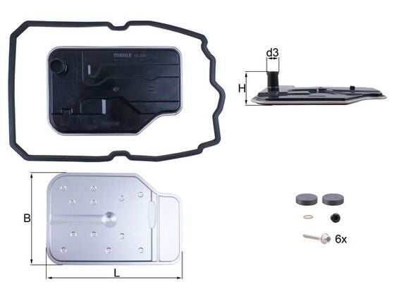 MAHLE HX230KIT OTOMATIK SANZIMAN YAGI FILTRE SETI MERCEDES W203 CL203 W204 W205 C218 C219 W211 W212 W221 X204 W447