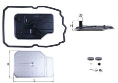 MAHLE HX230KIT OTOMATIK SANZIMAN YAGI FILTRE SETI MERCEDES W203 CL203 W204 W205 C218 C219 W211 W212 W221 X204 W447