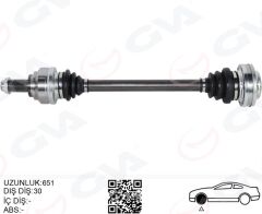 GVA 4499200 KOMPLE AKS SAĞ/SOL BMW E60 E63 E64 E65 E66 E87 E90 E92 E93 E81 E82 651MM DİŞ 30