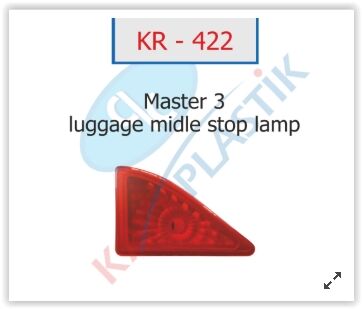 KAYA KR422 3. STOP LAMBASI RENAULT MASTER III 10> OPEL MOVANO B 10>