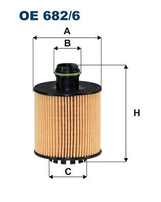 FILTRON OE682.6 YAĞ FİLTRESİ COMBO D 12> CORSA E 14> FIAT DOBLO 10> EGEA 15> FİORİNO 07> PUNTO 13> PANDA-500L 12> 500X 14> CITROEN NEMO PEUGEOT BIPPER ALFA ROMEO MİTO 09> 1.3D MTJ A13FD-B13DTC-DTN-DTE-DTR