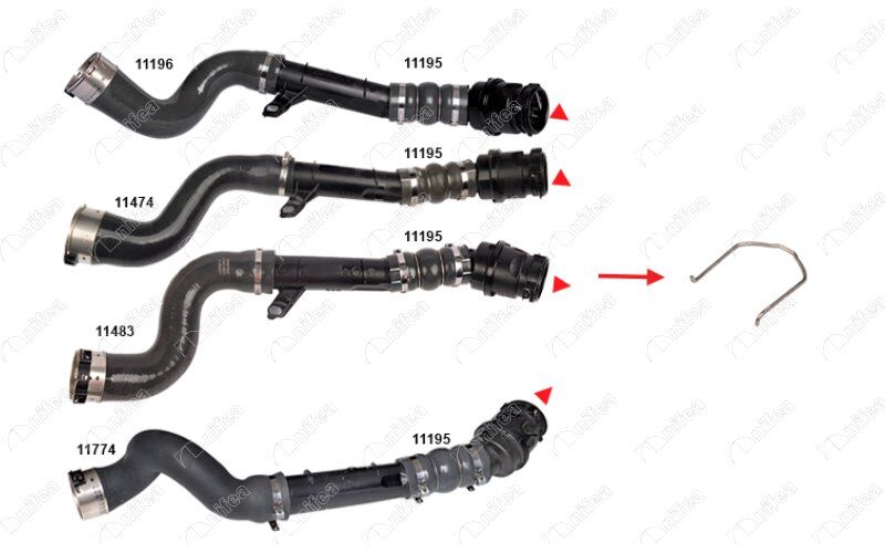 NIFEA 11014 TURBOSARJ BORU SEGMANI RENAULT CLIO IV-CAPTUR-LOGAN II-SANDERO II-DOKKER-DUSTER K9K 1.5dCi . MERCEDE S CITAN OM607 W415