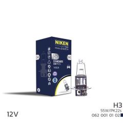 NIKEN 0620010102 NIKEN H3 55W HALOJEN AMPUL PK22s 12V