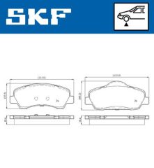 SKF VKBP80154 ÖN FREN BALATASI PEUGEOT P301 12> P308 13> CITROEN C-ELYSEE 12> C4 14> 266mm