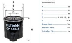 FILTRON FILT OP 543/3 TRANSIT V-363 YAG FILTRESI
