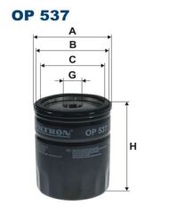 FILTRON OP537 YAĞ FİLTRESİ UNO 95 > TIPO 1.4-1.6IE 89-95 -PANDA-PUNTO