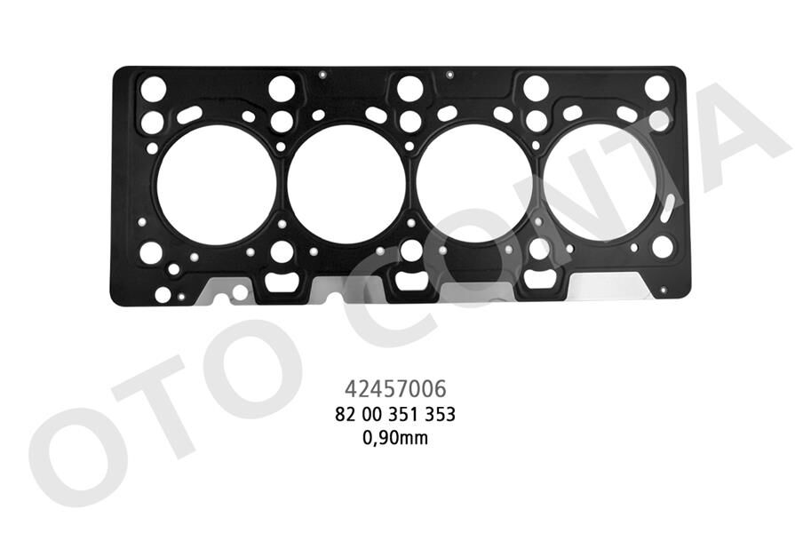 OTOCONTA 42457006 SİLİNDİR KAPAK CONTASI CLIO II-III-IV MEGANE II-III KANGOO 04> FLUENCE 09>DUSTER 10>QASHQAI 06>13 MI CRA III 05> SUZUKI JIMNY 03> 1.5 DCI 0.82MM KALIN