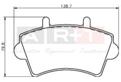 ART A02.1746 ÖN BALATA MASTER MOVANO II III 01 > NISSAN INTERSTAR 02> 402993