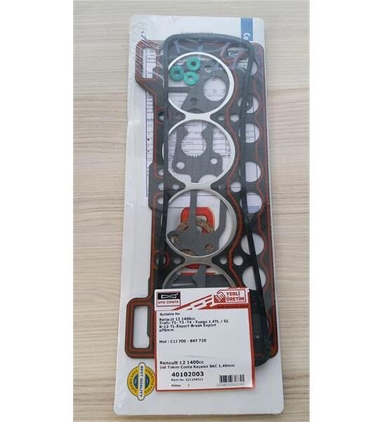 OTOCONTA 40102003 ÜST TAKIM CONTA KEÇESİZ-SUBAP LASTİKSİZ R12 1400