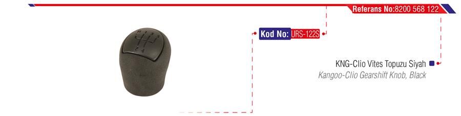 URS 122S VİTES TOPUZU SİYAH CLIO II-KNG III