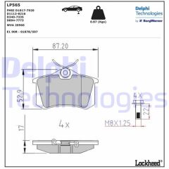 ARKA BALATA FLUENCE-MEGANE II-III-P207-P308-P307-PARTNER-BERLINGO-C2-C3-C4-CROSSLAND- BORA-PASSAT 97>GOLF IV-V-POLO 87x52.9x17