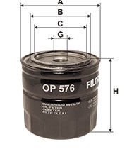 FILTRON FILT OP 576 AGRALE, ATLAS COPCO, CASE IH, CLARK, CUMMINS, DEUTZ, DYNAPAC, EATON, FIATALLIS, FORD, GARDNER, GENERAL MOTORS, GLAS, HYSTER, JCB, JOHN DEERE, KHD, KOMATSU, PERKINS, SCANIA YAG FILTRESI