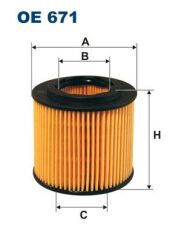 FILTRON OE671 YAĞ FİLTRESİ POLO 05 > FOX 05 > CORDOBA 02 > IBIZA IV-V 02 > FABIA 01 > 1.2-1.2 12V