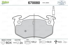 VALEO 9001223 ÖN BALATA RENAULT R5 72>85 CLIO I 91>98 EXPRESS 85>92 TWINGO I 93>07 FİŞLİ FTE