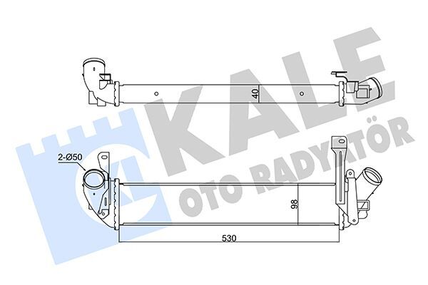 KALE 352270 İNTERCOOLER KANGOO-NISSAN KUBISTAR 1.5DCI 98 >