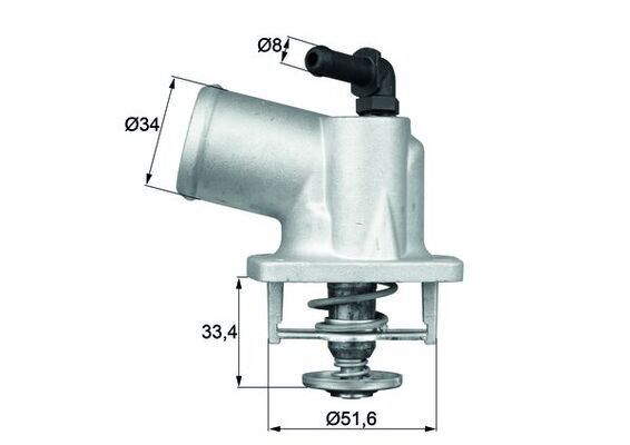 MAHLE TI54.92D TERMOSTAT KOMPLE ASTRA G-CORSA C-VECTRA B-C-MERIVA-ZAFIRA-1.4-1.6-1.4 16V-1.6 16V 92C