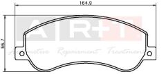 ART A03.1954 ON FREN BALATASI TRANSIT V348 06>14 A.CEKER 11 /> VW AMAROK 2.0TDI 10> FİŞLİ