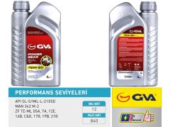 GVA 9920740 ŞANZIMAN YAĞI 75W80 1LT API GL-5