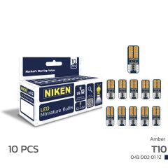 NIKEN 430020112 LED AMPUL T10CANBUSPARKLEDİ24LEDLİTURUNCU 10LU