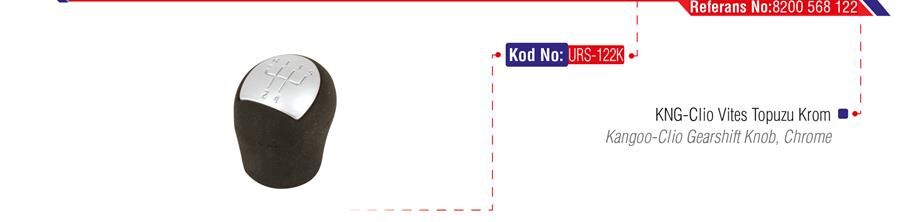 URS 122K VİTES TOPUZU KROM CLIO II-KNG III