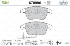 VALEO 670996 ÖN BALATA AUDI A4 - A5 09 > GDB1814