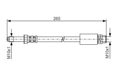 BOSCH 1987476359 FREN HORTUMU ARKA BMW E81 E82 E87 E88 F20 F21 F22 F23 E90 E91 E92 E93 F30 F31 F34 F35 F32 F33 F36 E8 4