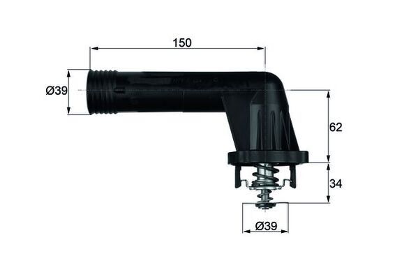 MAHLE TI20.95 TERMOSTAT 95 C BMW E34 E36 M43