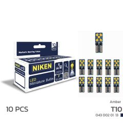 NIKEN 430020113 LED AMPUL T10CANBUSPARKLEDİ10LEDLİTURUNCU 10LU