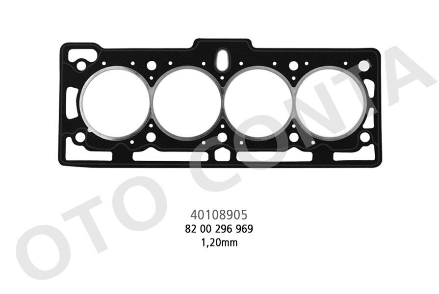 OTOCONTA 40108905 SİLİNDİR KAPAK CONTASI DACIA LOGAN 04> SANDERO 08> SOLENZA 03> KANGOO II 08> DOKKER 12> 1.4 K7J E7J 1.6 K7M SAÇLI KLİNGRİT