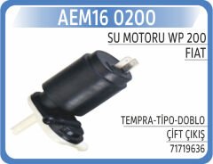 AEM16 0200 SU MOTORU WP 200 TEMPRA-TİPO-DOBLO ÇİFT ÇIKIŞ