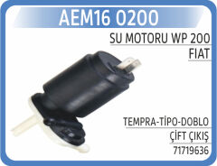 AEM16 0200 SU MOTORU WP 200 TEMPRA-TİPO-DOBLO ÇİFT ÇIKIŞ