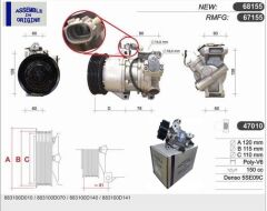 GUA 41279 KLİMA KOMPRESÖRÜ SIFIR ÜRÜN TOYOTA YARIS VERSO